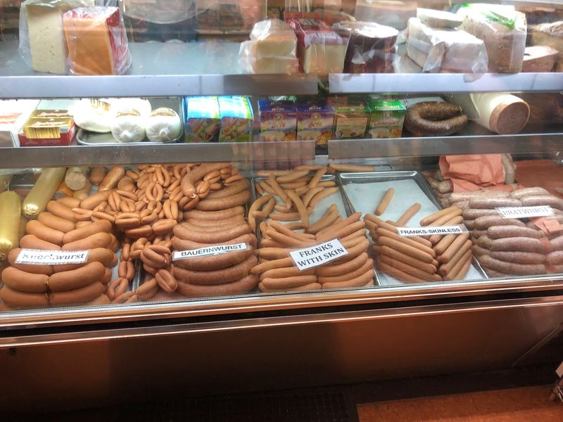 Homemade Sausages Lined Up Like Treasure Homemade Sausages Lined Up Like Treasure