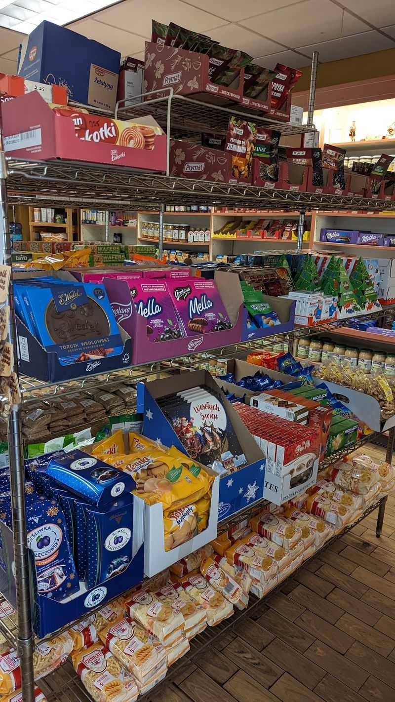 Imported Polish Groceries Lining The Shelves