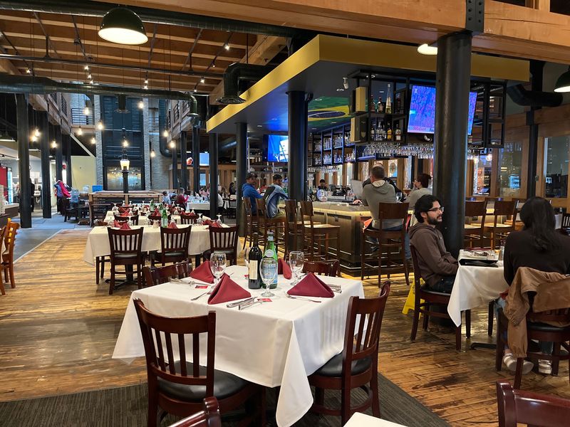 Industrial Chic Meets Warm Dining Room Energy