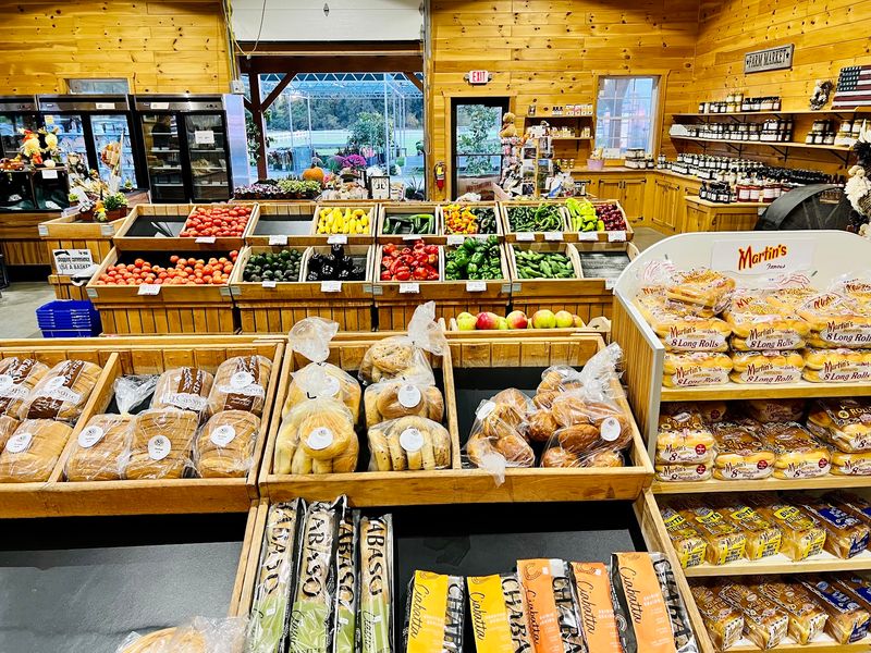 Inside The Farm Market And Its Year Round Shelves Inside The Farm Market And Its Year Round Shelves