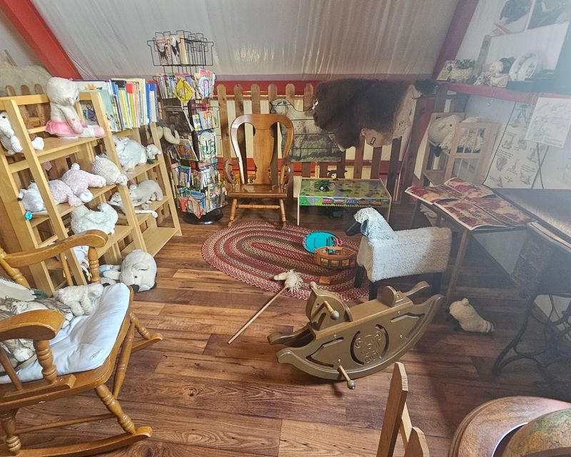 Inside the Amish-Built Red Gambrel Barn Inside the Amish-Built Red Gambrel Barn