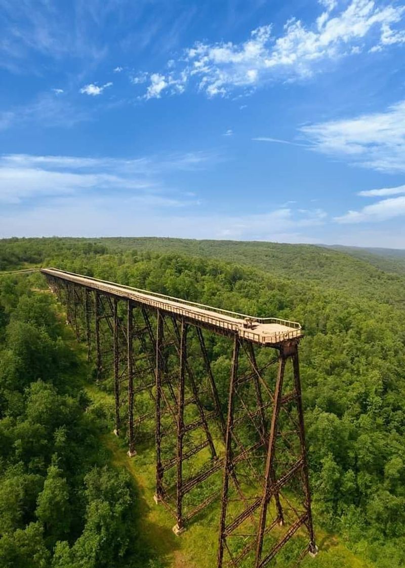 Kinzua Creek Trail and the Fallen Viaduct Kinzua Creek Trail and the Fallen Viaduct