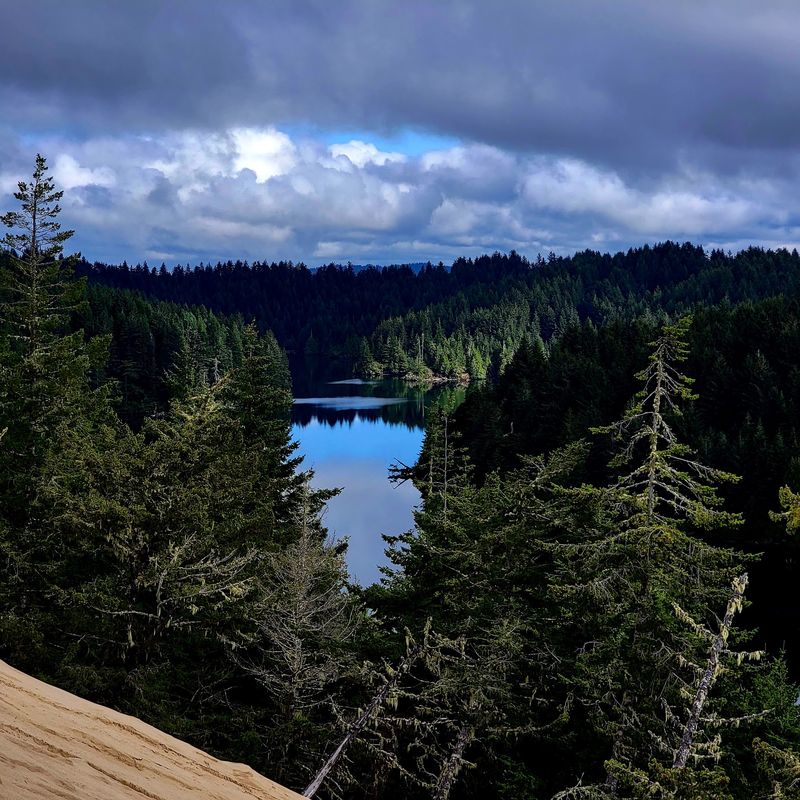 Lake Marie And The Trails Above The Bay