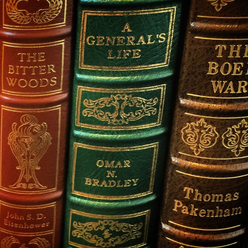 Leather Bound Classics Waiting Just Inside The Door