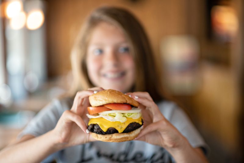 Lunchtime Burgers and Hefty Steak Sandwiches