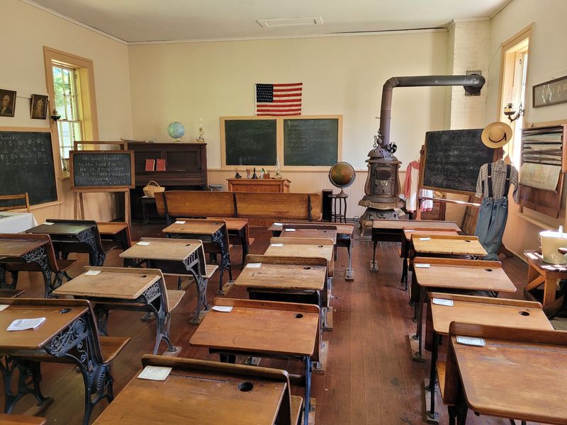 Merry School House Puts You Behind a Wooden Desk Again