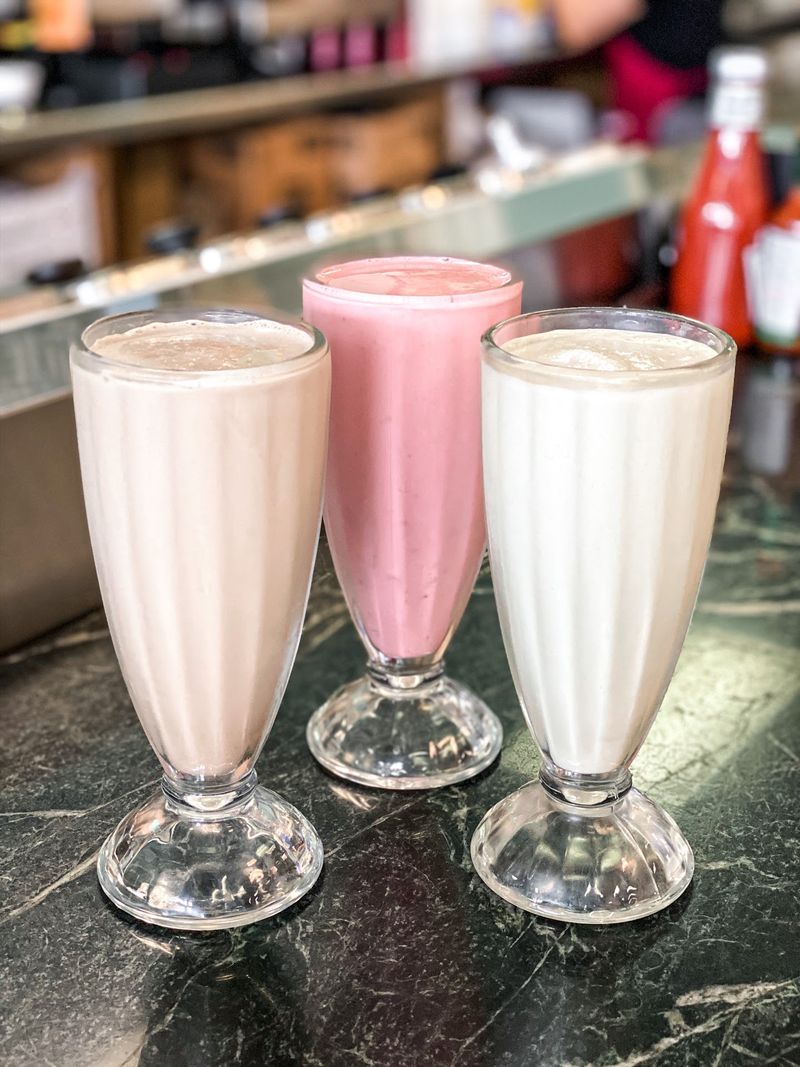 Milkshakes In Metal Cans And Lemonade Squeezed To Order Milkshakes In Metal Cans And Lemonade Squeezed To Order