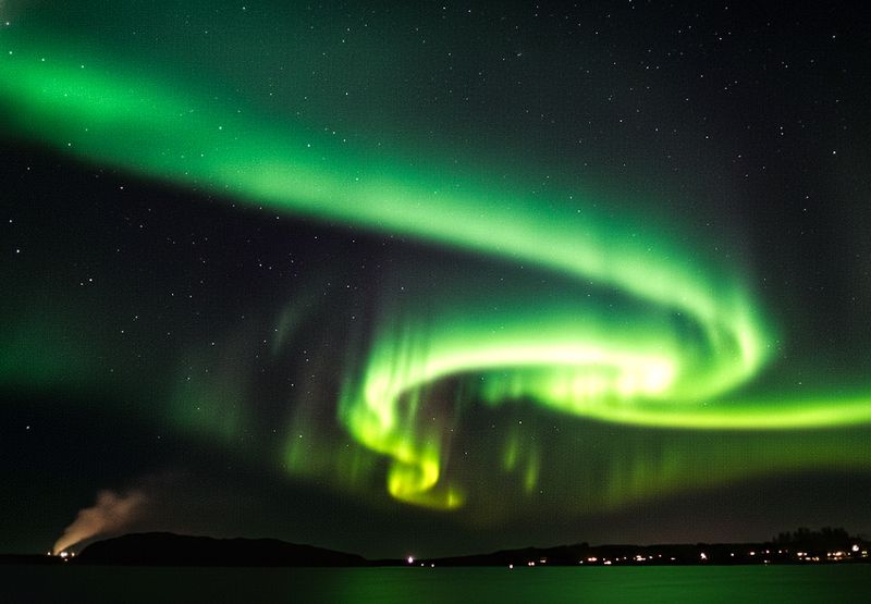 Northern Lights Over the Pit Northern Lights Over the Pit