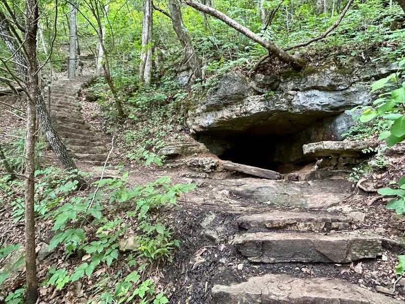 Old Soldier's Cave Sits Right Under The Bluff Old Soldier's Cave Sits Right Under The Bluff