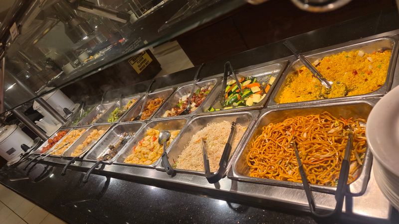 Over 100 Dishes Waiting Along The Buffet Line