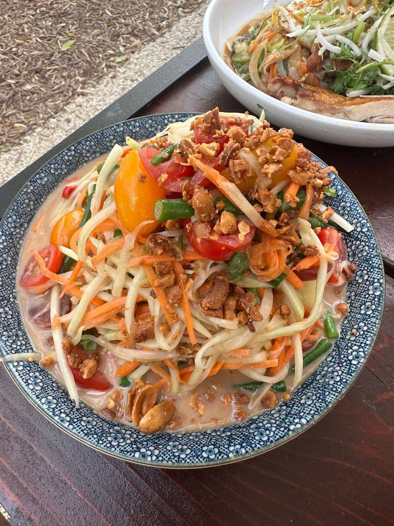 Papaya noodle salad and the fresher corners of the menu