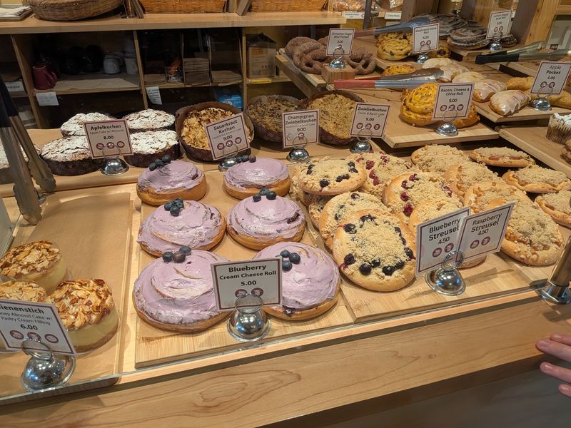 Pastry Case Temptations And Lunch Plates