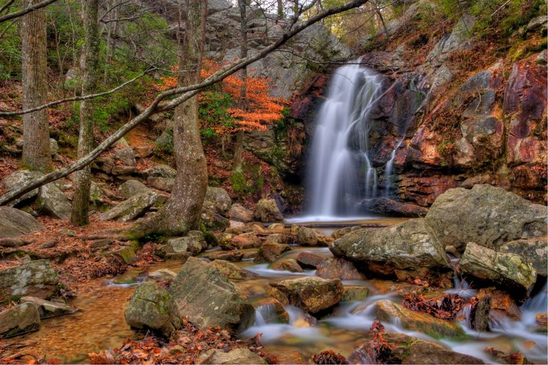 Peavine Falls Trail at Oak Mountain State Park Peavine Falls Trail at Oak Mountain State Park