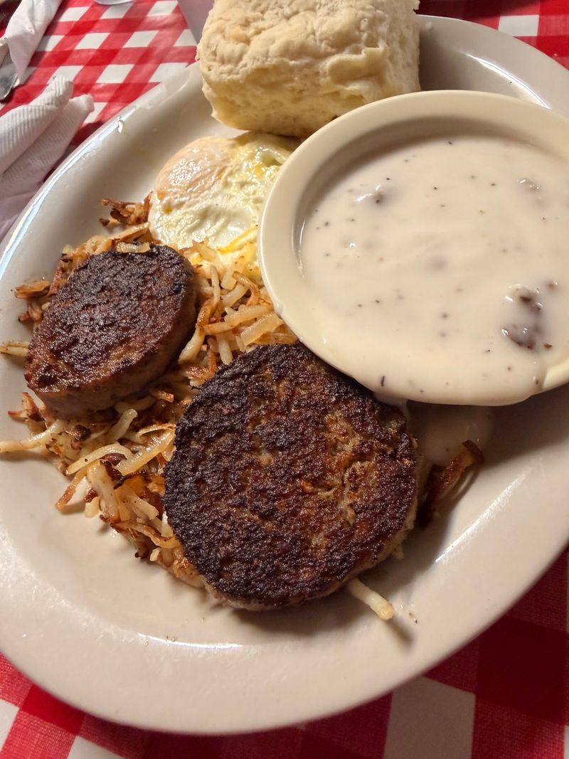 Peppery Gravy on Fluffy Biscuits, All Day Long