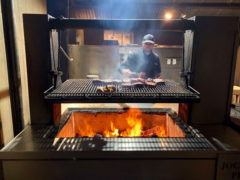 Red Oak Coals and a Pit You Can Actually Walk Up To