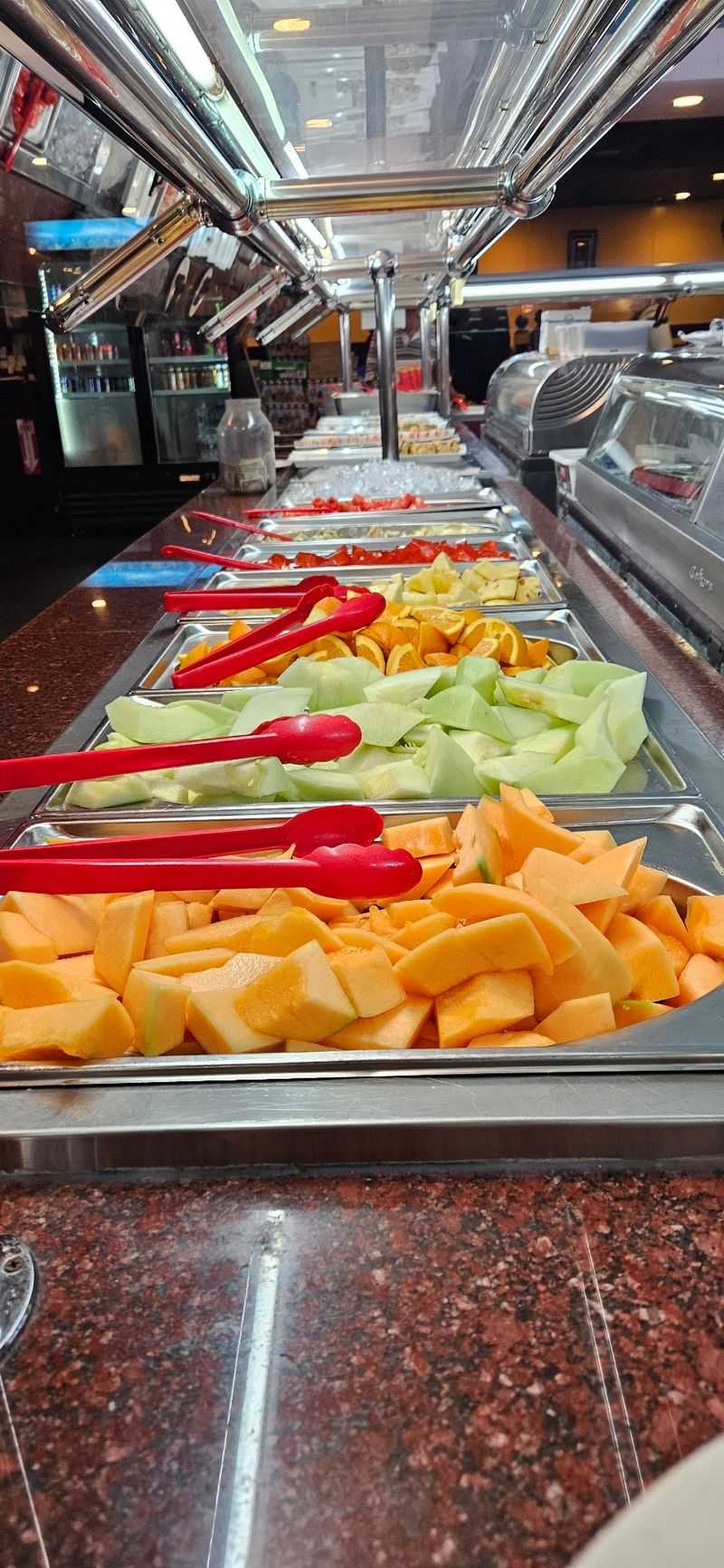 Salad Greens And A Bright Fruit Spread Salad Greens And A Bright Fruit Spread