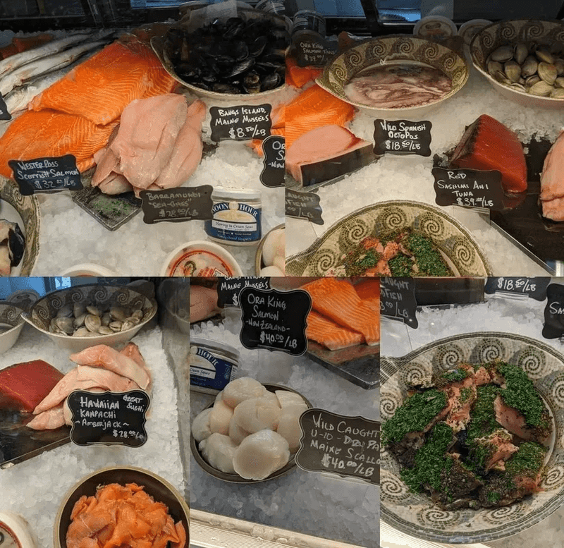 Seafood And Chicken Round Out The Cases Seafood And Chicken Round Out The Cases