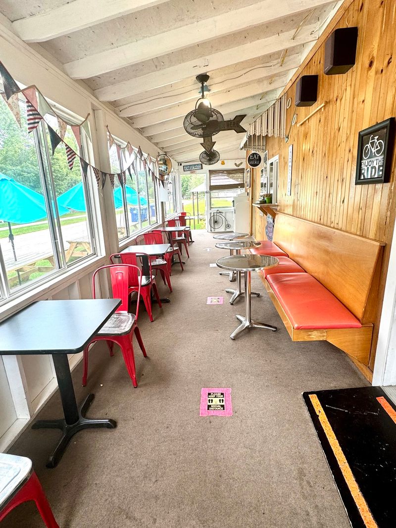 Seats Inside and Tables in the Sunshine Seats Inside and Tables in the Sunshine