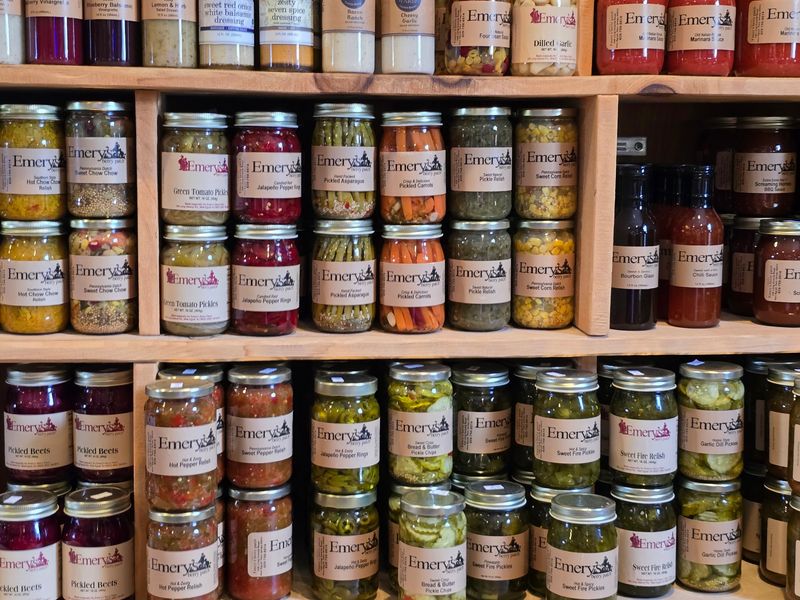 Shelves Full Of Jams, Preserves, And Spreads Shelves Full Of Jams, Preserves, And Spreads