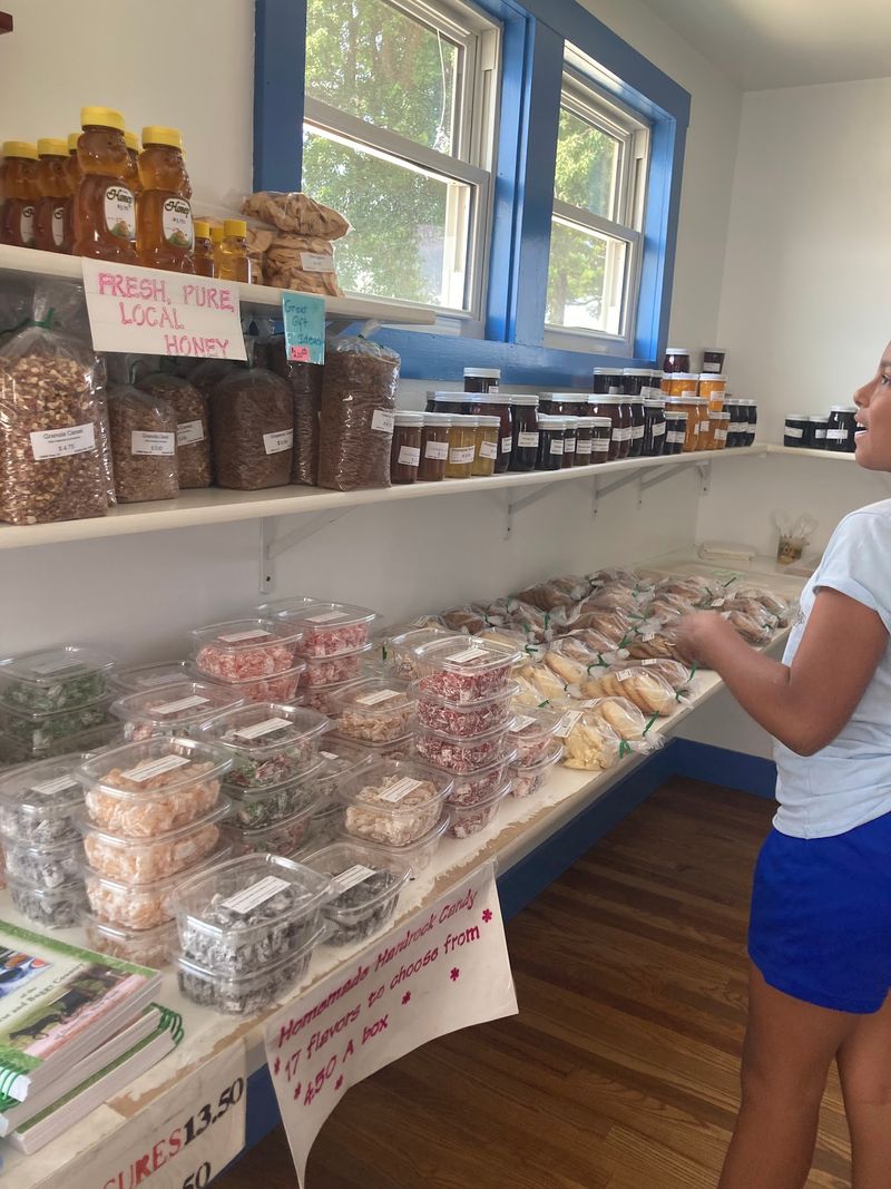 Shelves Of Jams, Jellies And Local Honey