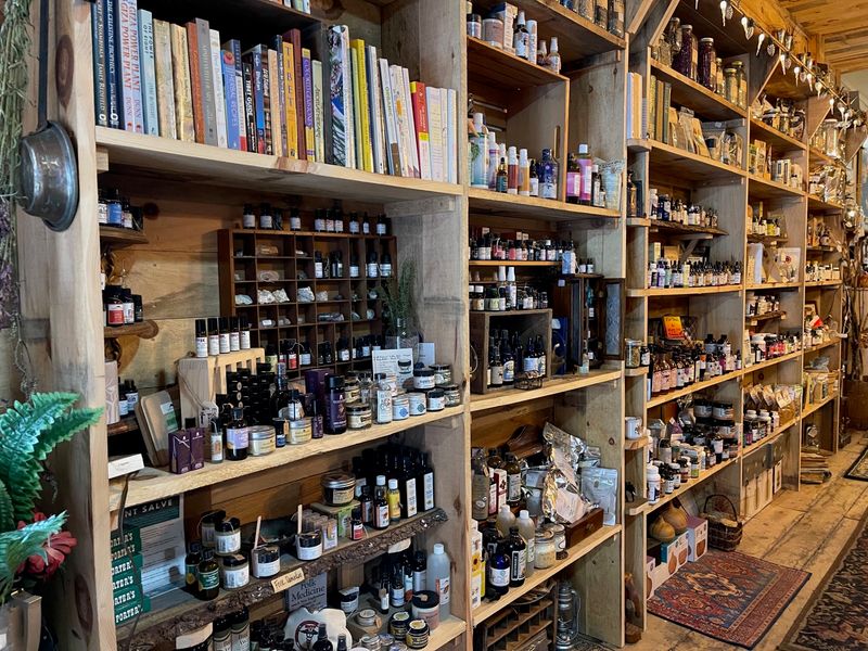 Shelves Stacked With Appalachian Folk Remedies