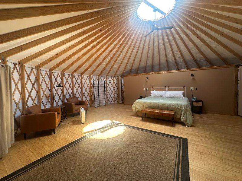 Sleeping in a Yurt Under the Stars Sleeping in a Yurt Under the Stars