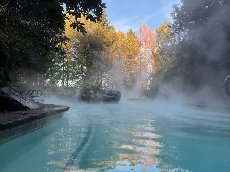 Soaking Pool Under Open Sky