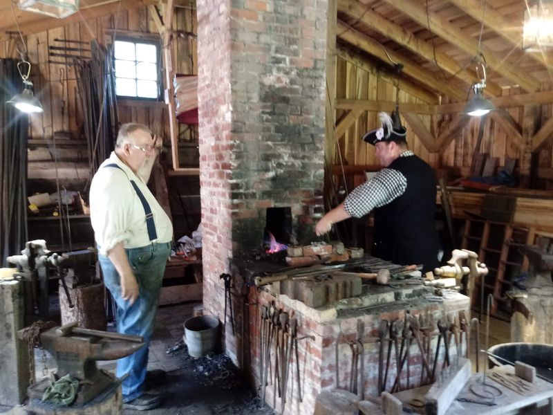 Sparks Flying at the Blacksmith Shop
