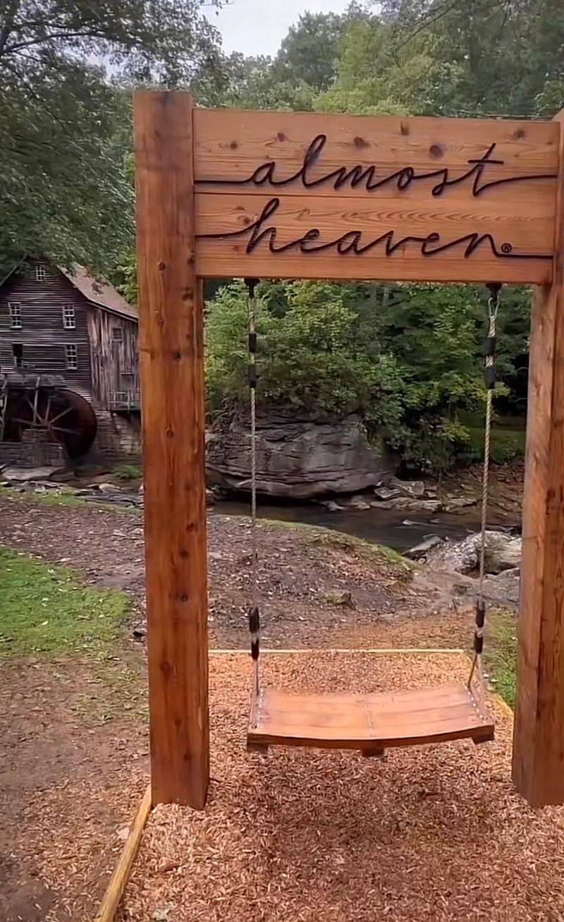 The Almost Heaven Swing And The Trails Behind It The Almost Heaven Swing And The Trails Behind It