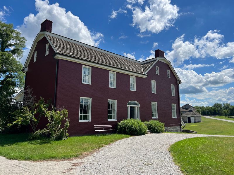 The Brick Farmhouse on the Hill