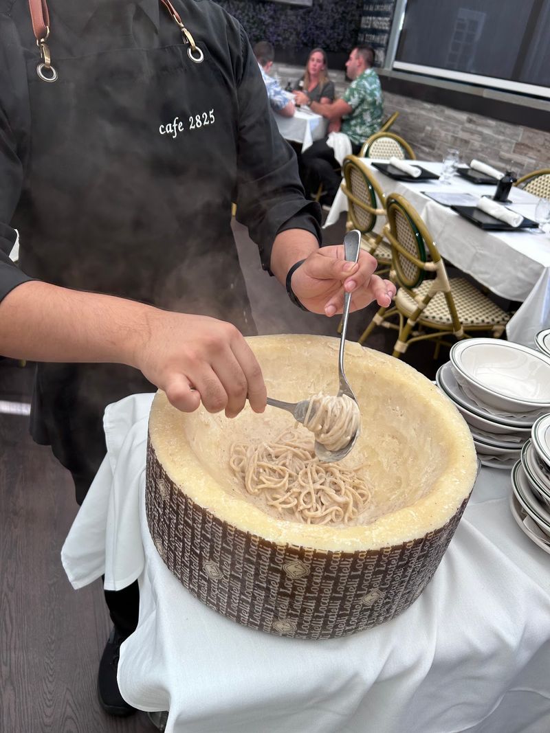 The Cheese Wheel Cacio e Pepe Is The Whole Reason People Show Up The Cheese Wheel Cacio e Pepe Is The Whole Reason People Show Up
