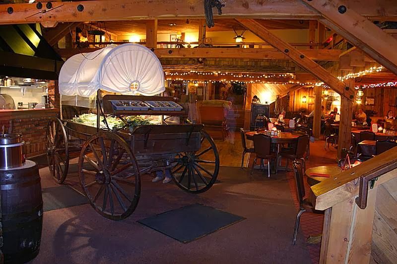The Chuckwagon Salad Bar Built Into a Real Wagon The Chuckwagon Salad Bar Built Into a Real Wagon