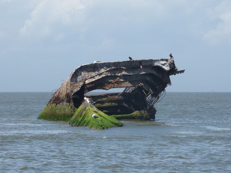 The Concrete Ship Resting Offshore The Concrete Ship Resting Offshore