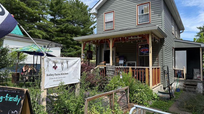 The Cozy Patio and Order-From-the-Porch Kiosk