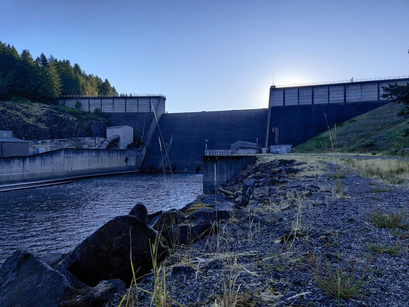 The Dam That Towers Above the Campground