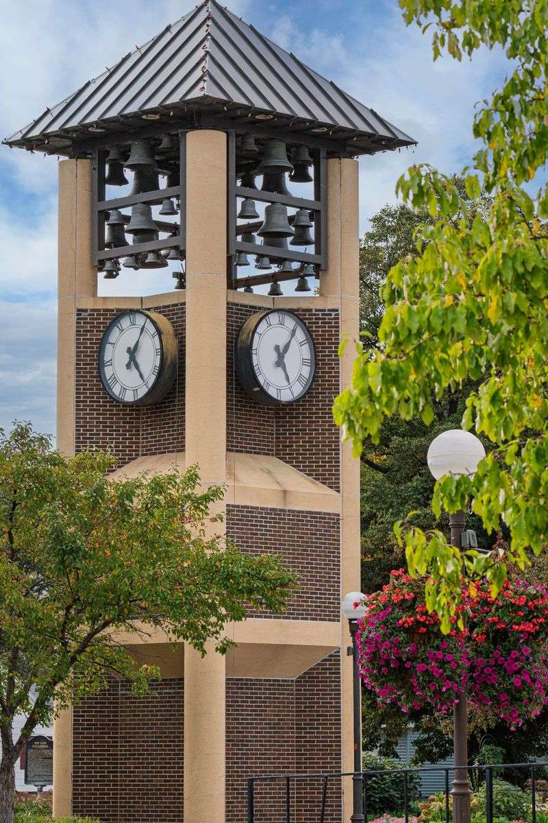 The Glockenspiel Chiming Over the Shopping District The Glockenspiel Chiming Over the Shopping District