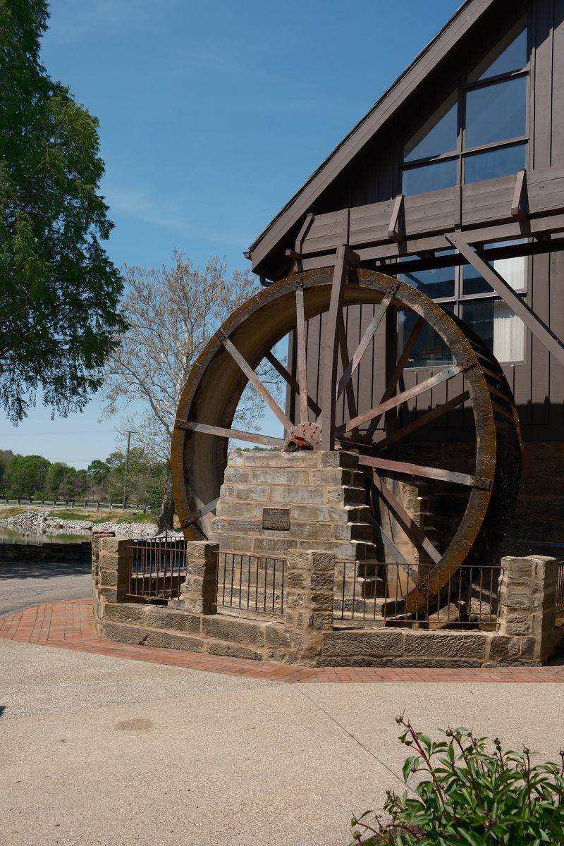 The Iconic Water Wheel and Scenic Grounds