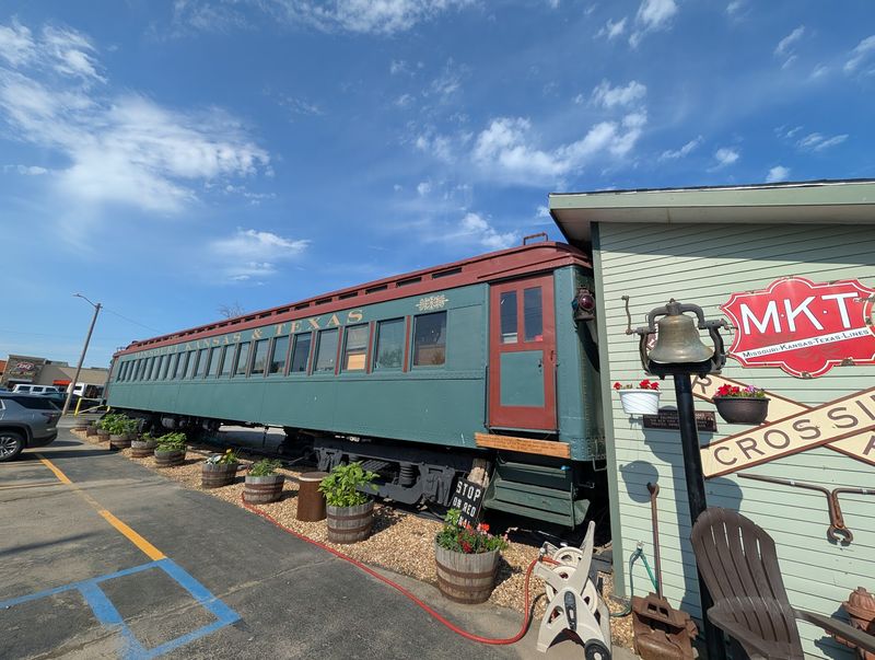 The Old Pullman Car Parked Right By The Tracks The Old Pullman Car Parked Right By The Tracks