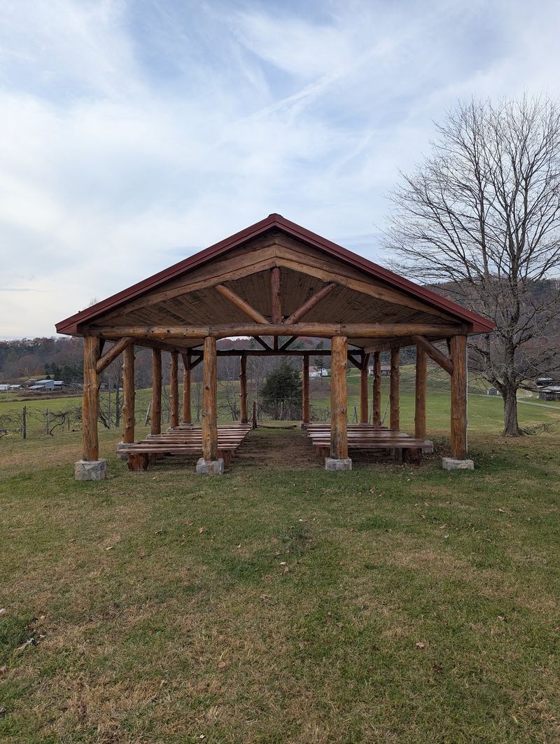 The Pavilion and Its Peaceful Backdrop The Pavilion and Its Peaceful Backdrop