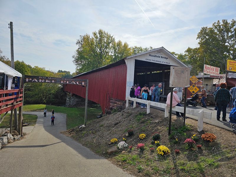 Three Bridges and a Tiny 1800s Village at Billie Creek Three Bridges and a Tiny 1800s Village at Billie Creek