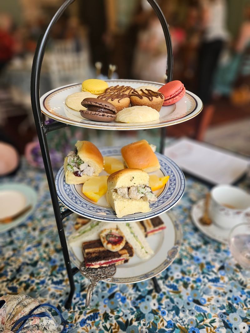 Three Tiers of Savories and Sweets That Change Often Three Tiers of Savories and Sweets That Change Often