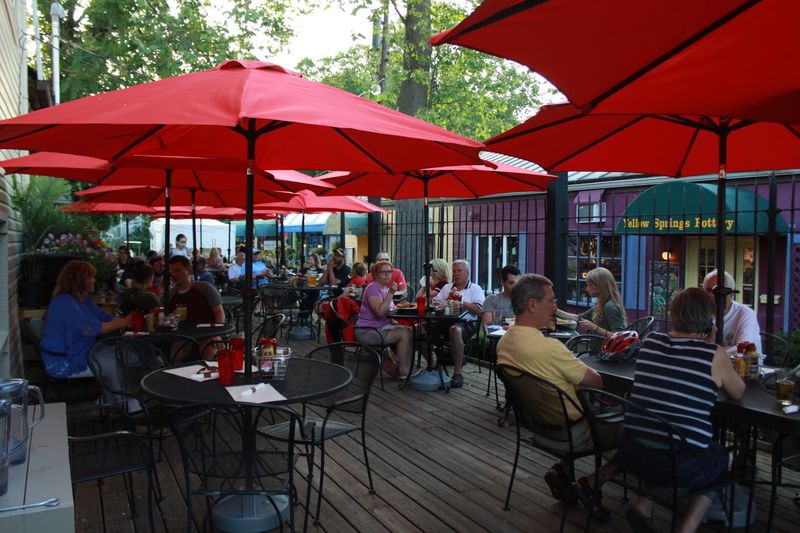 Two Patios, One Excellent View of Village Life Two Patios, One Excellent View of Village Life