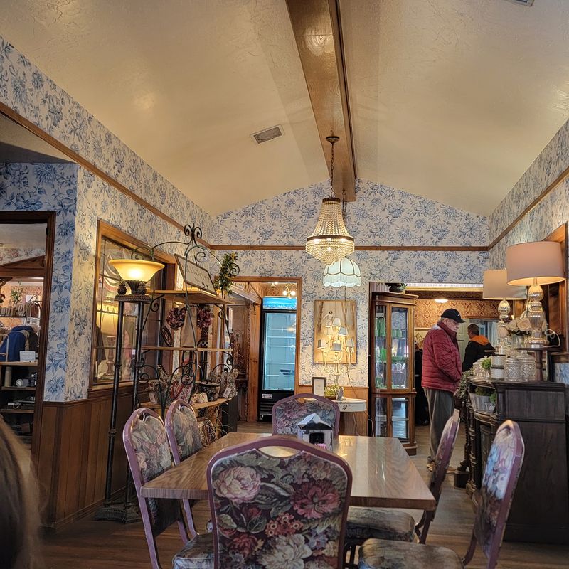 Vintage Wallpaper, Antique Signs, And Grandma's Dining Room Vintage Wallpaper, Antique Signs, And Grandma's Dining Room