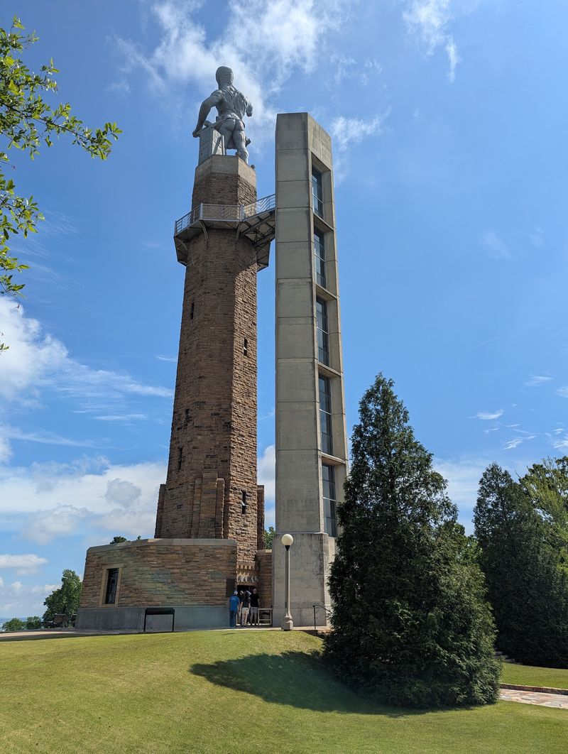 Vulcan Park, A Giant Iron Statue With a City at His Feet Vulcan Park, A Giant Iron Statue With a City at His Feet