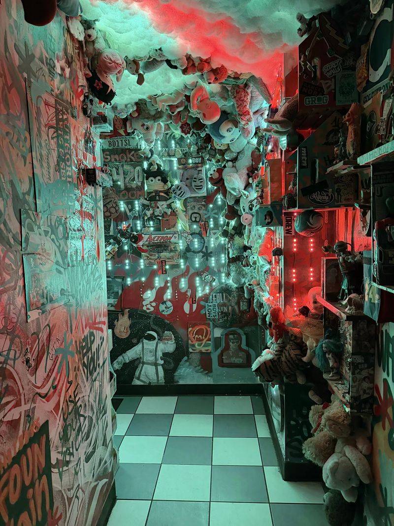 Walls Covered in Color and a Hallway Stuck in 1985 Walls Covered in Color and a Hallway Stuck in 1985