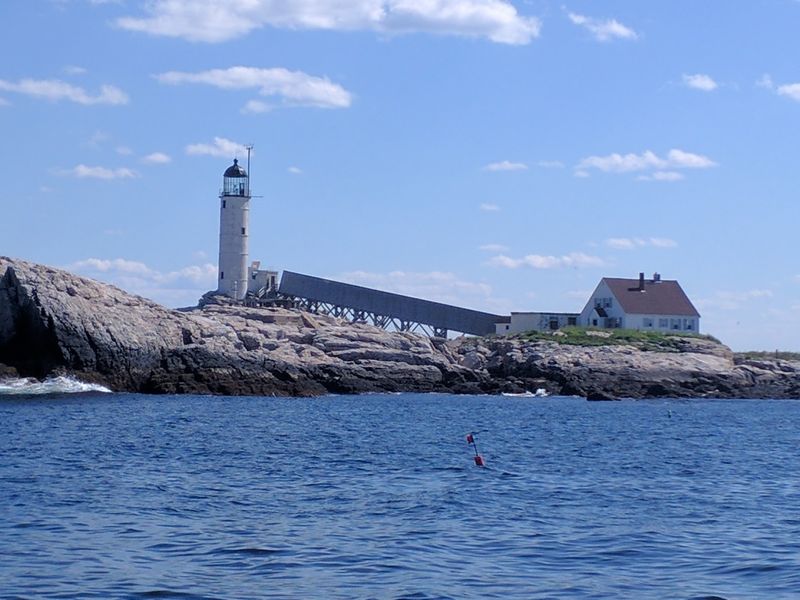 White Island Light Standing Guard