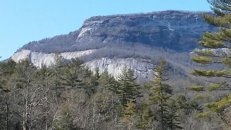 Whiteside Mountain Steals the Show Behind It