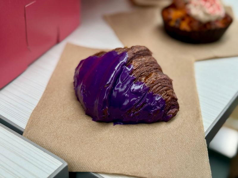 Why Everyone Talks About The Ube Latte Croissant