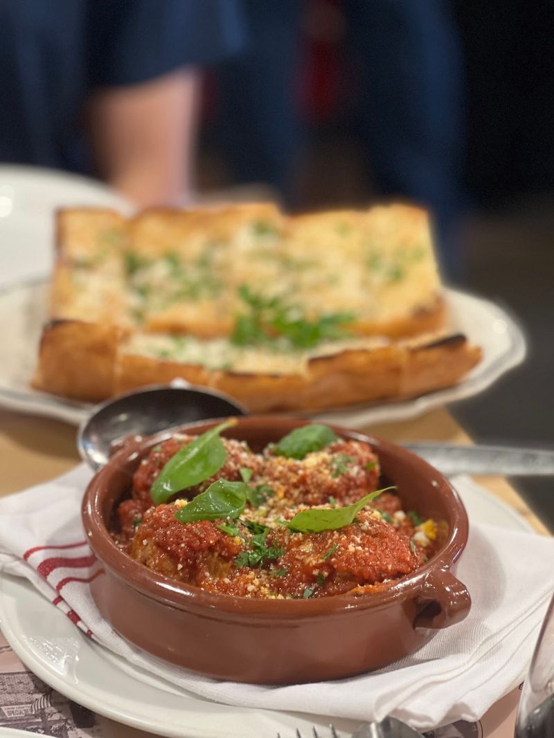 Wood Oven Meatballs And Garlic Bread Done Right