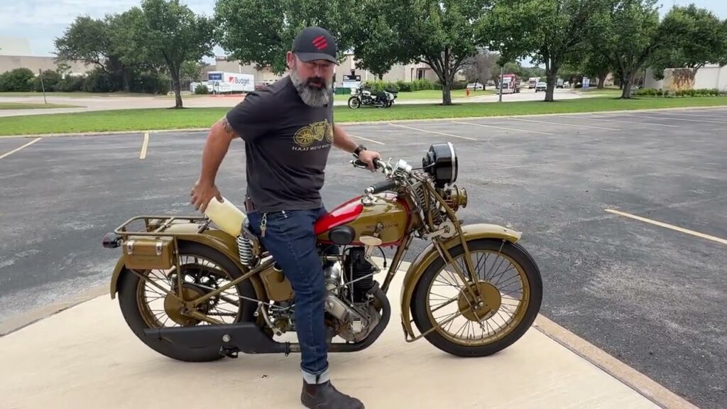 Team works to restart a ca.1930 Motosacoche from Switzerland. Photo c. Haas Moto Museum